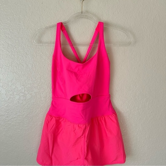 New Free People hot pink righteous runsie - Picture 3 of 11